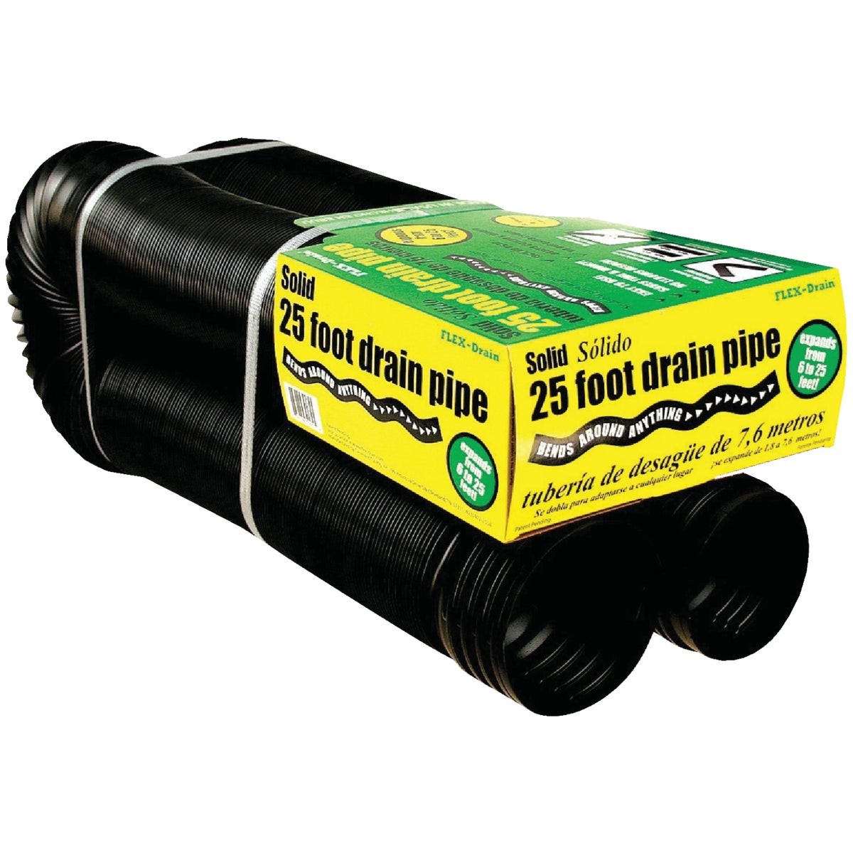 Amerimax 4 In. X 25 Ft. Expandable Solid Drainage Pipe 51110 Amerimax Flex-Drain