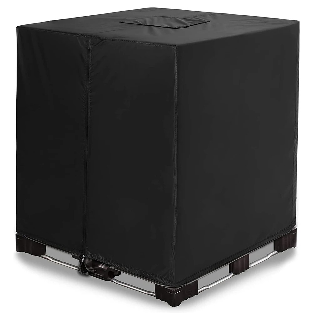 IBC Tote Cover 275 Gallon Waterproof 420D UV Resistant Tank Cover Zipper