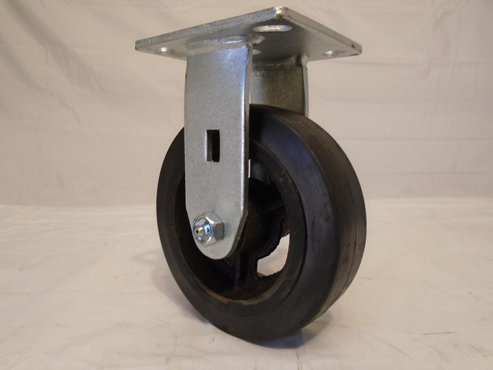 6″ x 2″ Swivel Caster Kingpinless Rubber Wheel on Steel Hub(2) Rigid (2)Tool Box