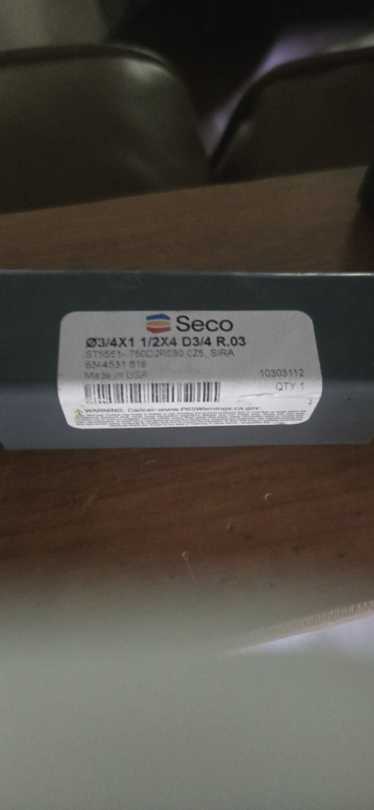 SECO Ø3/4X1 1/2X4 D3/4 R.03