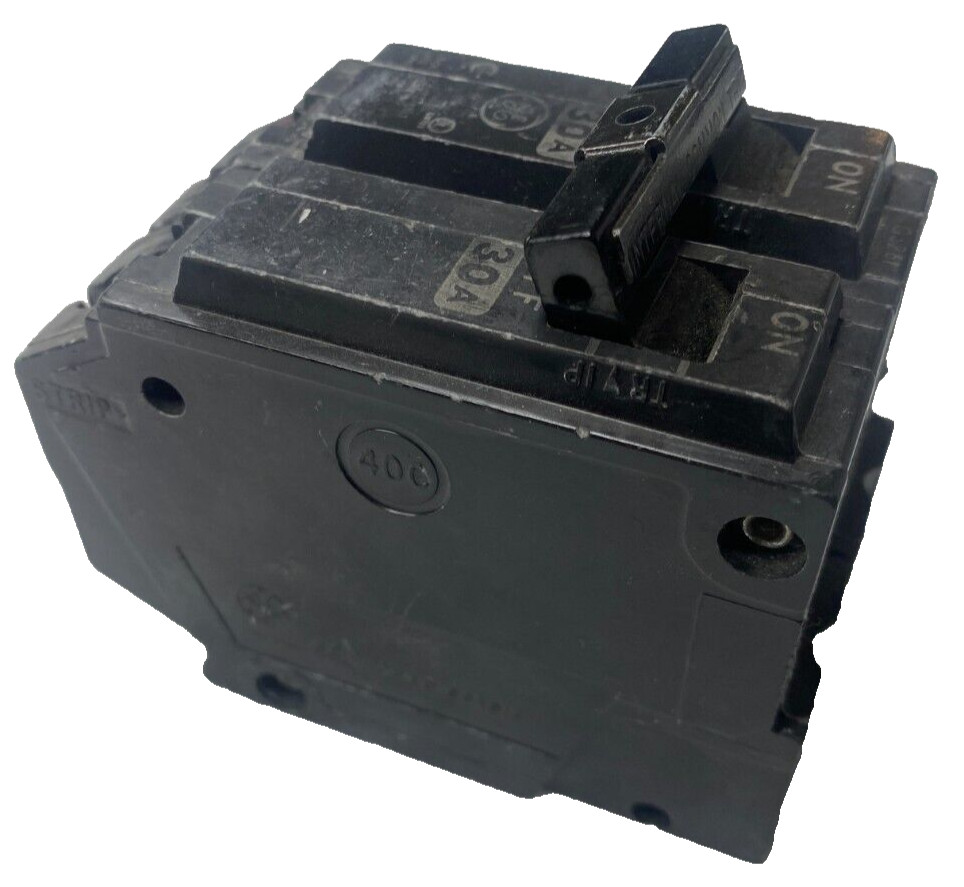 30A GE THQL2130 Circuit Breaker 30 Amp 2 Pole 10kA@120/240V Internal Common Trip