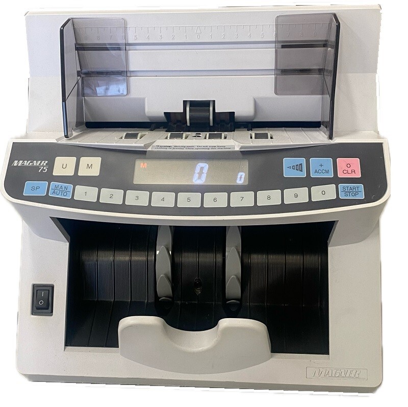 Magner 75 UM Currency Counter with Counterfeit detection S/N 209436