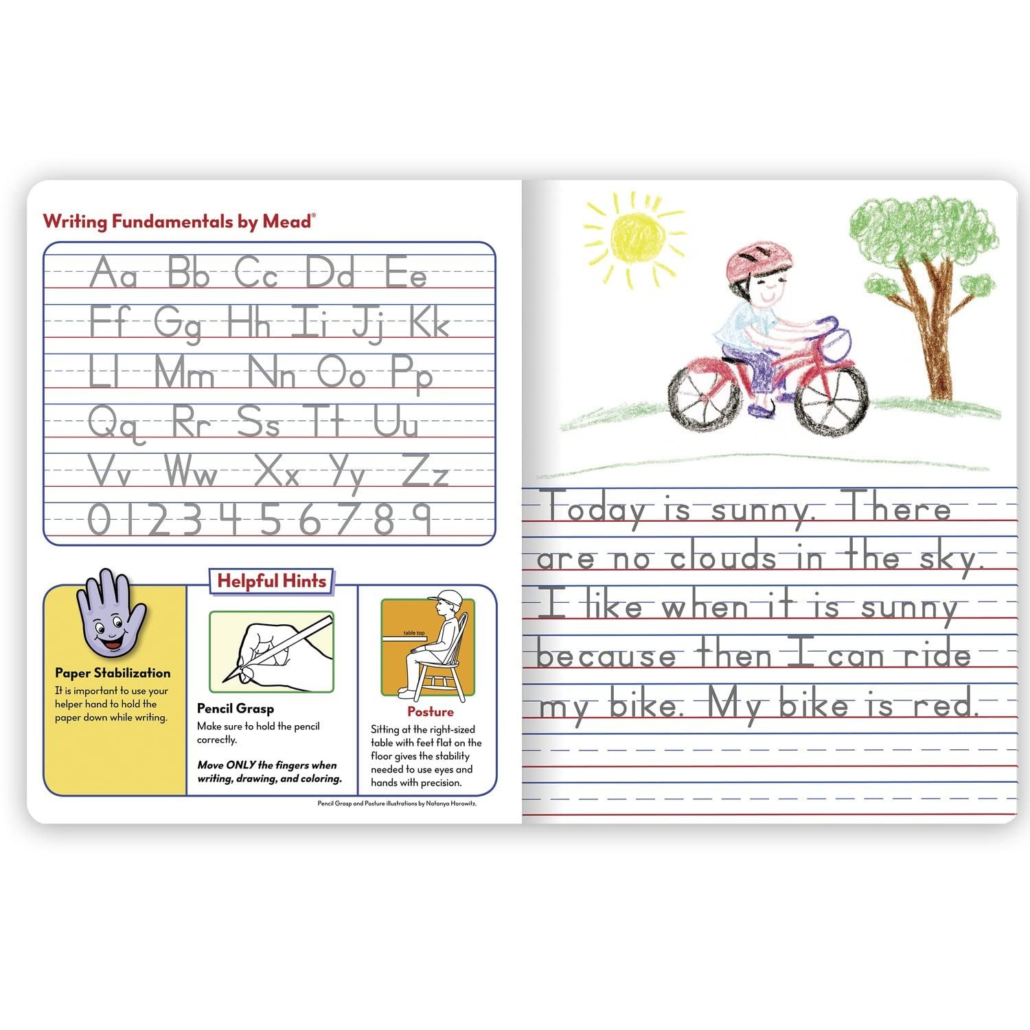 Mead Primary Journal Creative Story Tablet Composition Notebook, 1 Pack, Blue