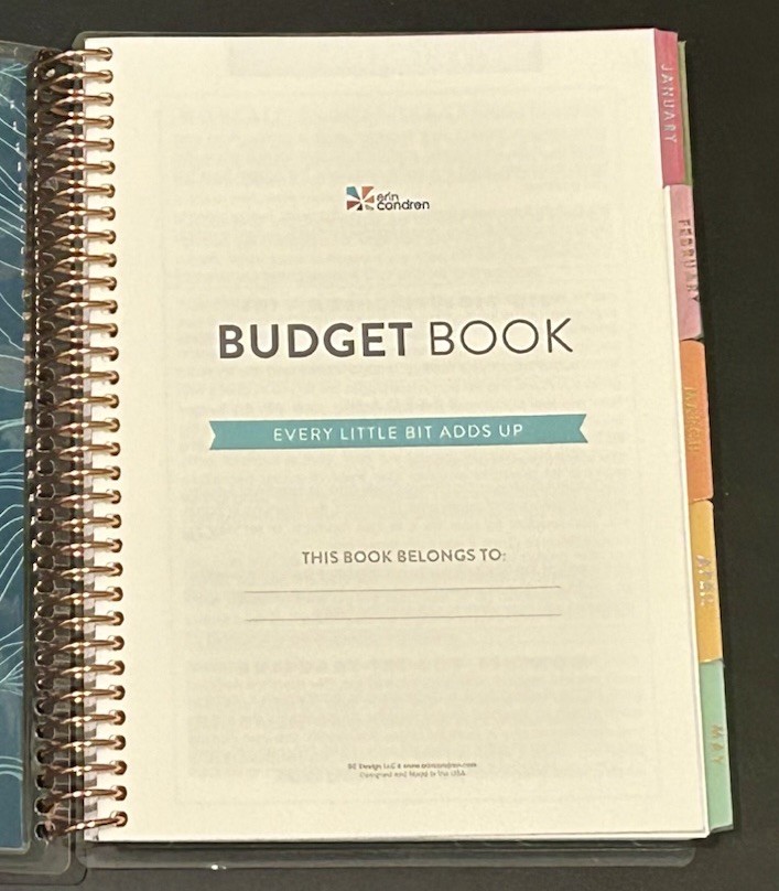 New Erin Condren Budget Book Binder Notebook