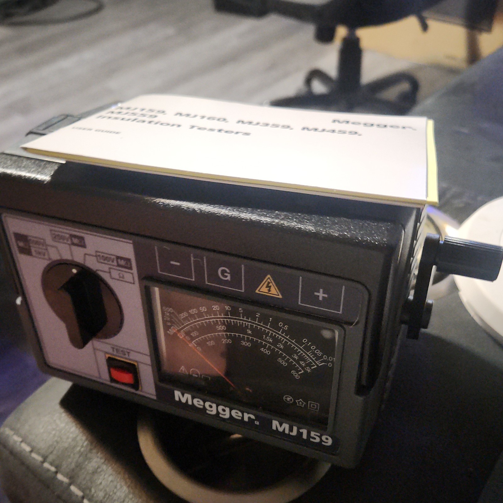 Megger MJ159 Insulation Tester Megohmmeter 100V Test, 1000MΩ Range