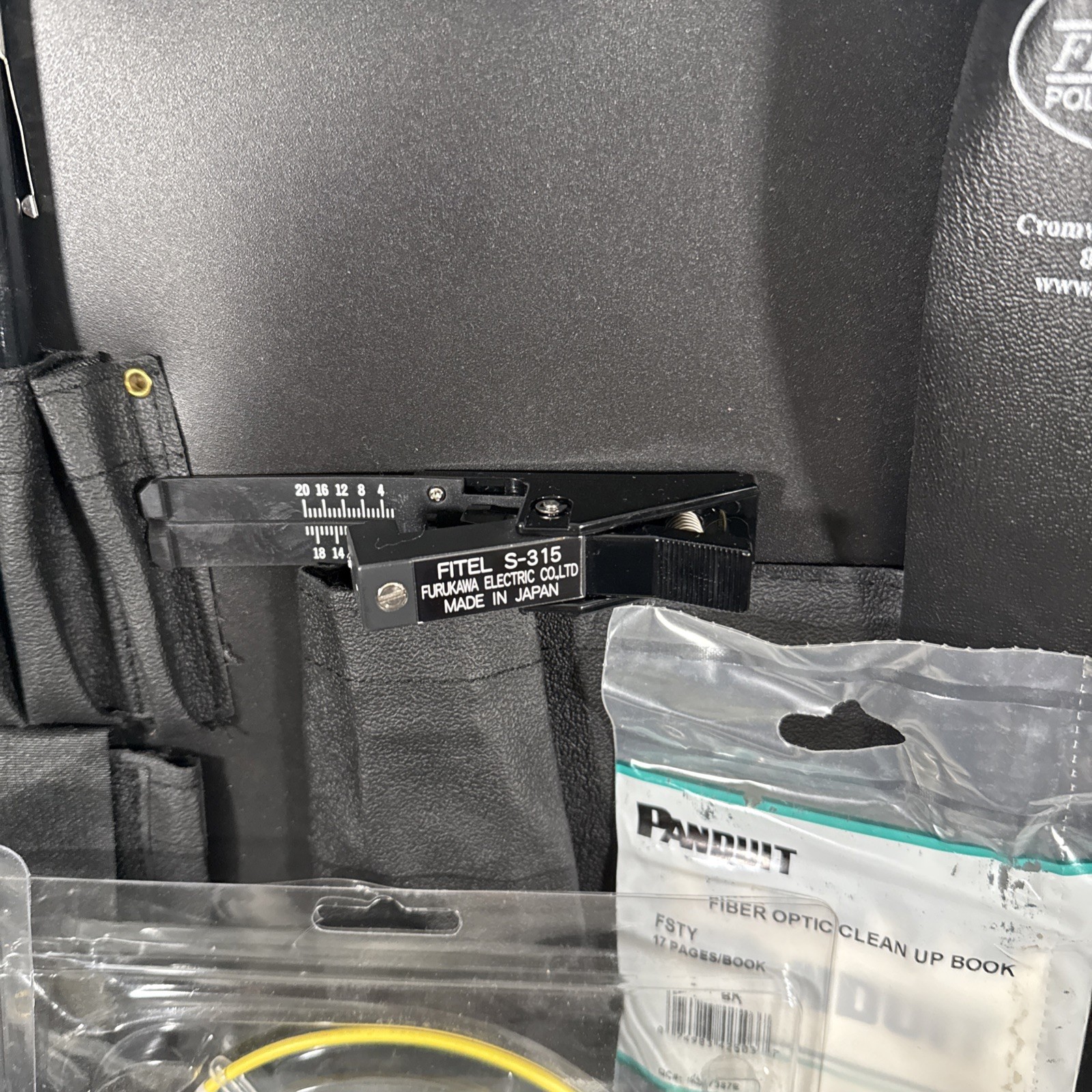 Panduit Opti-Cam Fiber Optic Termination Kit FKITCASE OCTT Black Professional