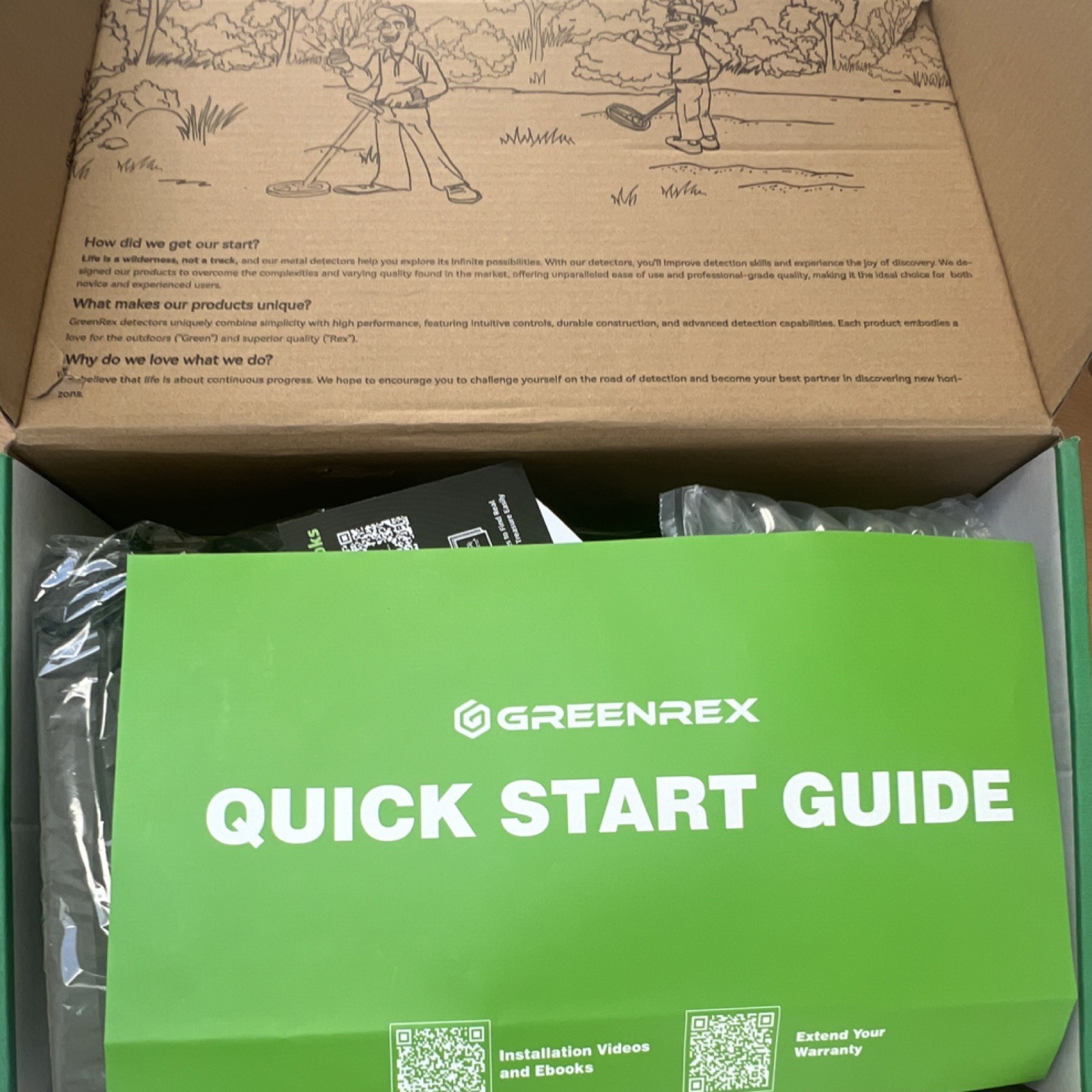 GREENREX REX-8 Ground Search Metal Detector, Waterproof, Backlight
