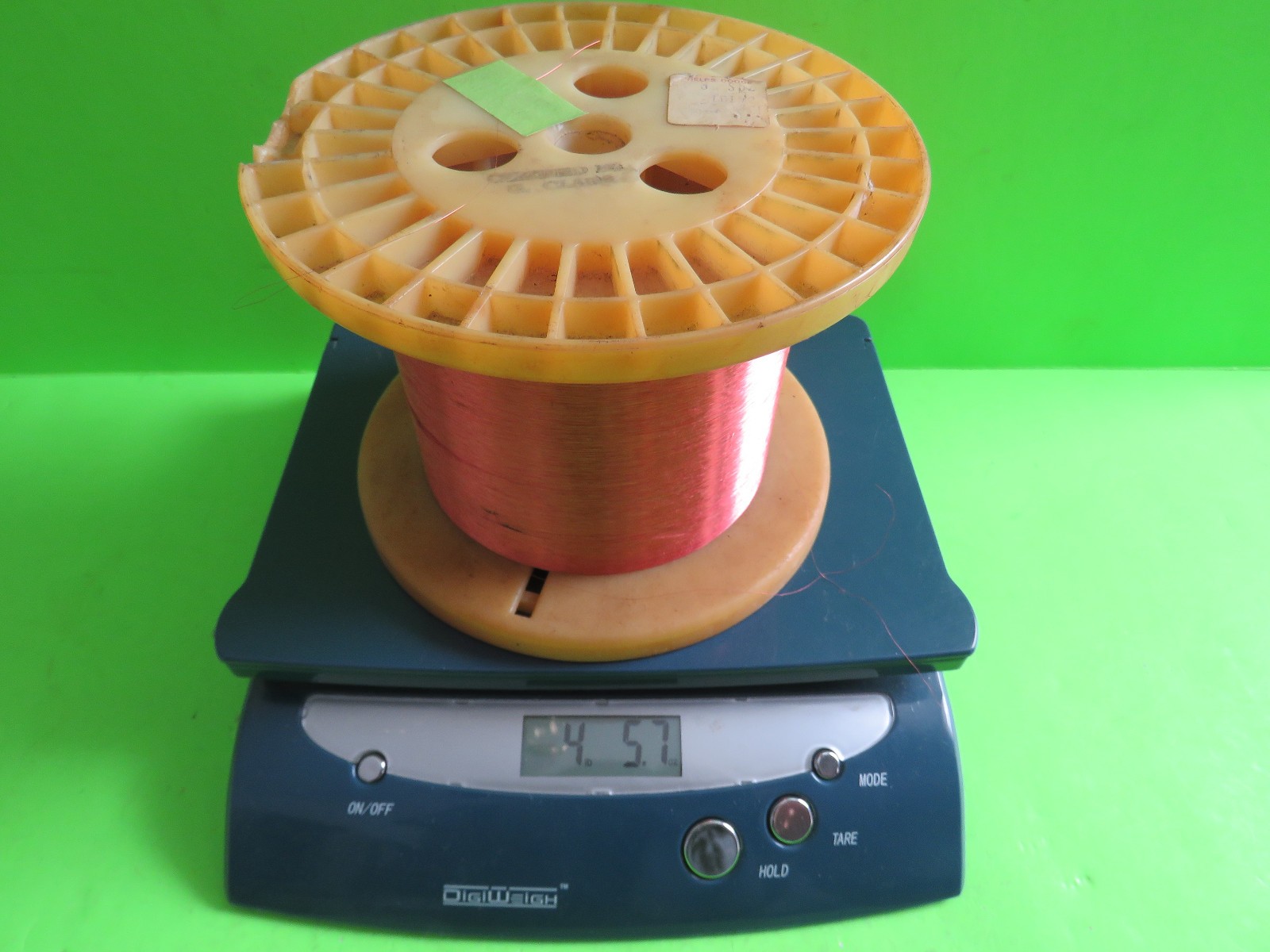 40 AWG 0.003″ Enameled Copper Magnet Wire 4.5 lb Phelps Dodge Used