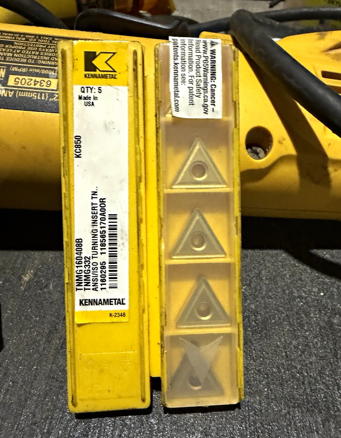 2pack Kennametal KC850 Carbide Turning Insert TNMG160408B NNMG332 Qty 5
