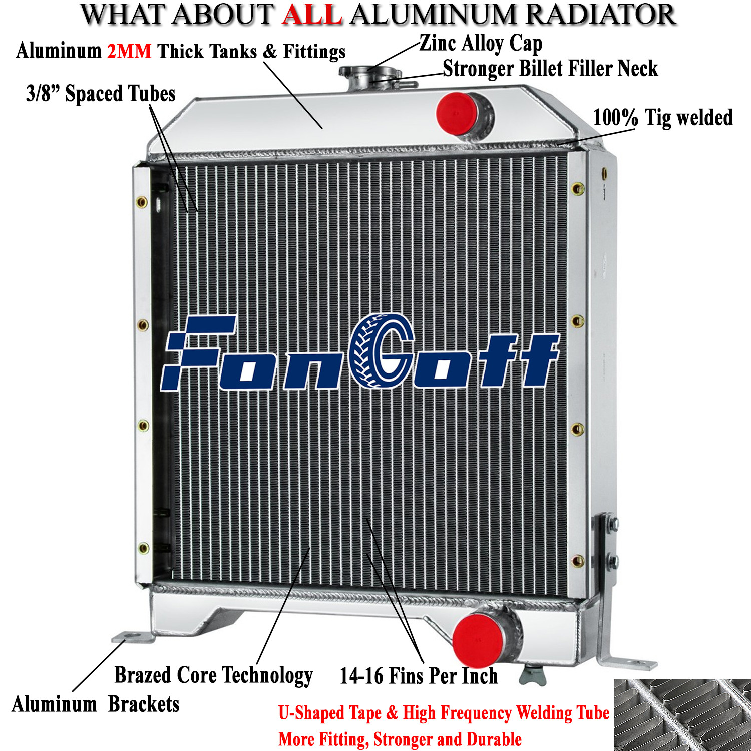 1347609C1 Radiator Fits Case IH 1840 Case IH 1845C Skid Steer Loader 1A12192