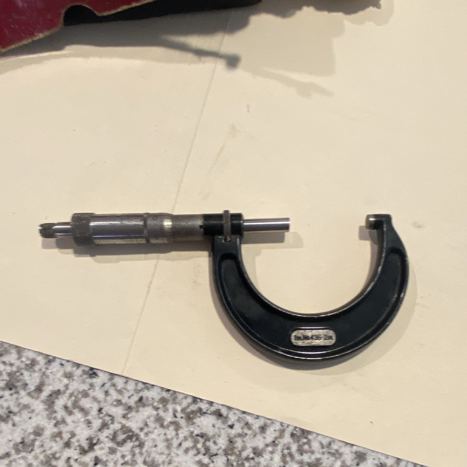 Starrett 230 Outside Micrometer 0-1 in Mechanical 0.001 in Resolution w/ Box