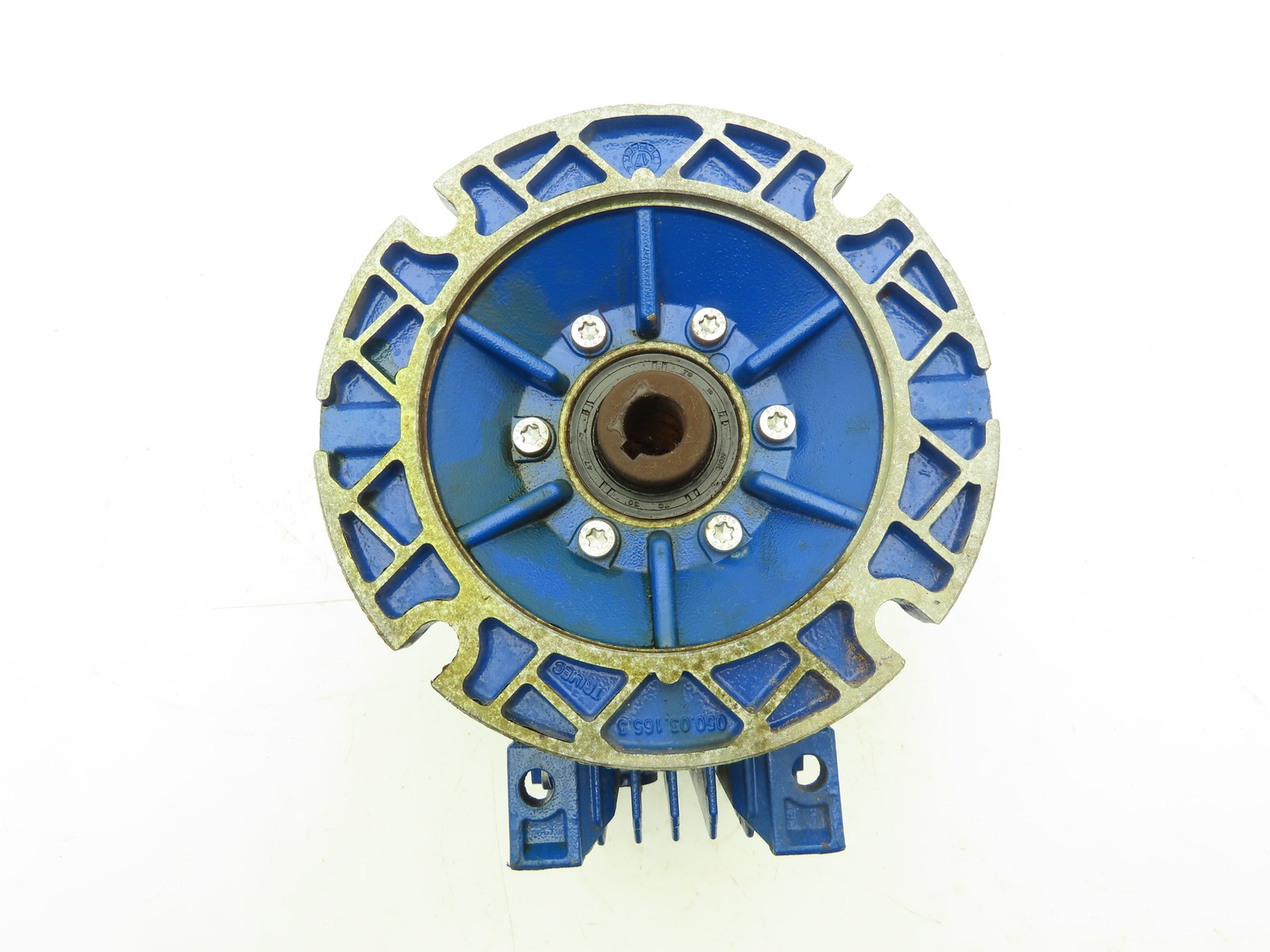 Motovario NMRV 050 Gearbox 20:1 Reducer 87.5rpm Hollow Shaft Output 56C
