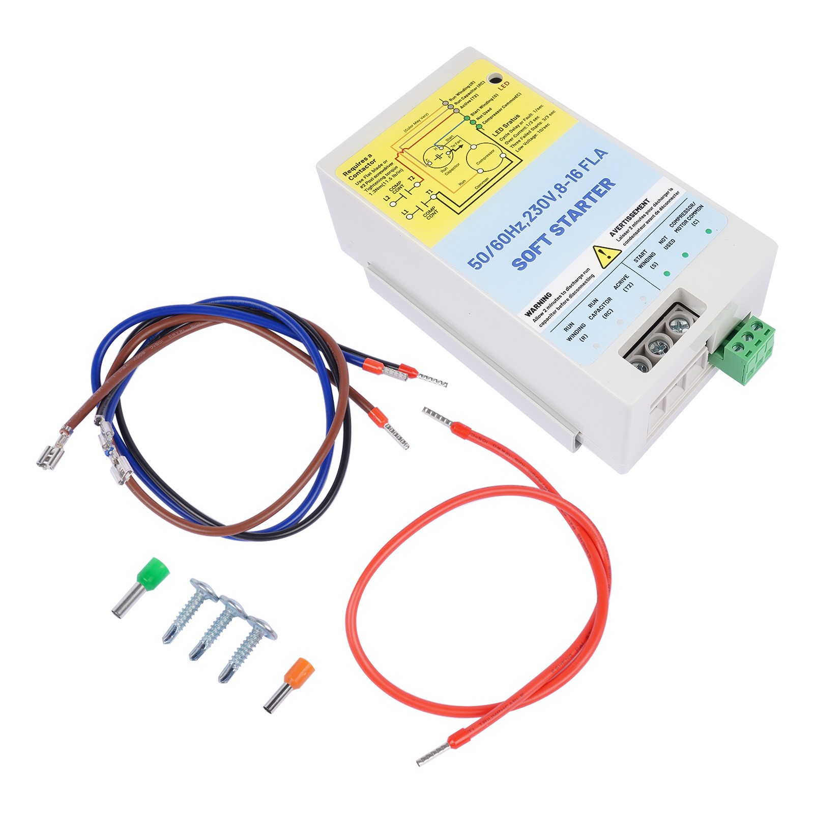 8-16A AC Soft Starter Motor Protection for Utility and/or Generator Power 230V