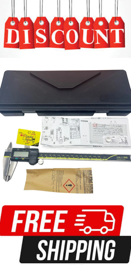 NEW Mitutoyo 500-196-30 200mm/0-6″ Absolute Digital Digimatic Vernier Caliper