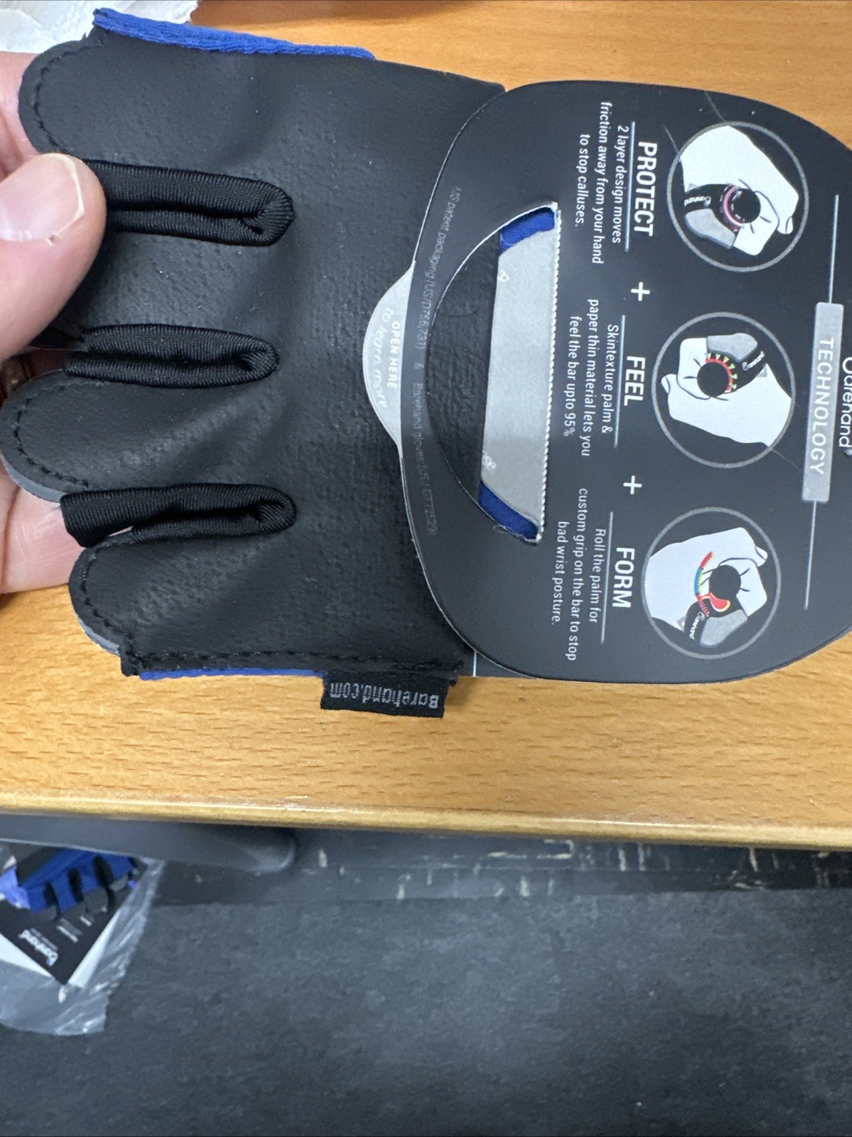 Barehand Gloves Minimalist Gloves Build Better Grip Lifting Gear Workout Medium