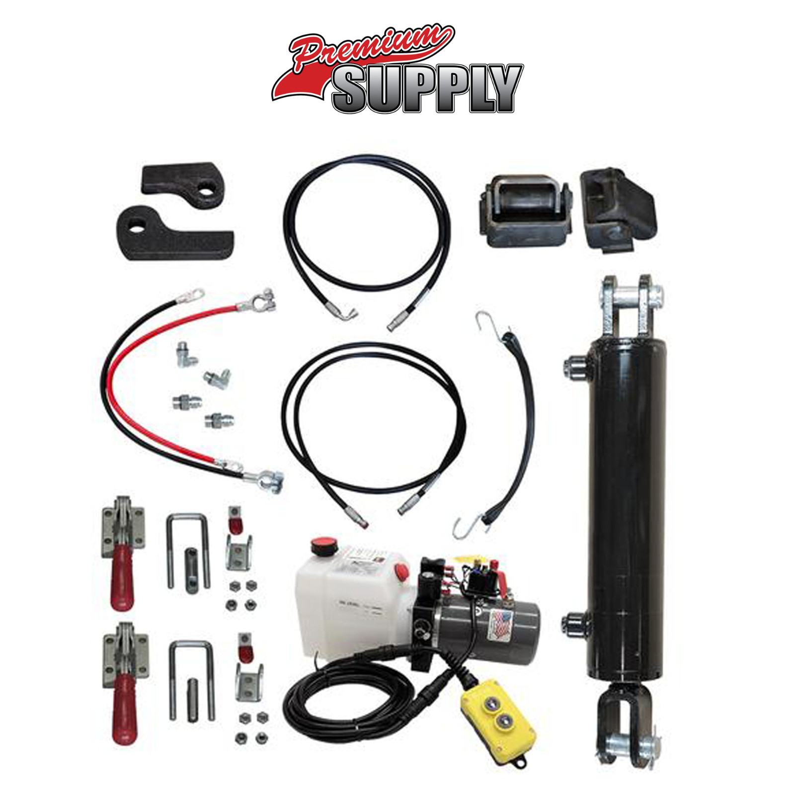 Hydraulic Tilt Deck Kit for Trailers – Welded 310W Premium Supply Hydraulic Kit