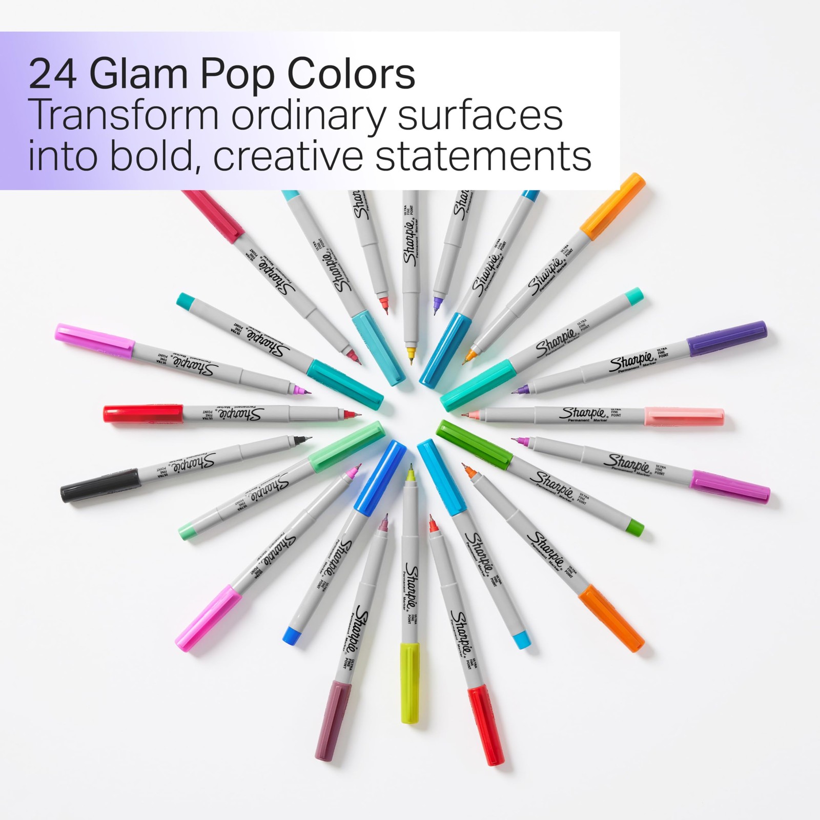 Sharpie Glam Pop Permanent Markers Ultra Fine Tip Marker Office Product