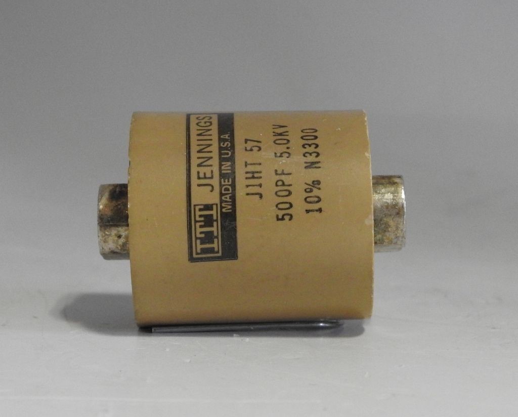 NEW NEVER USED 500pf 5.0KV, 5000V DC VOLTS “DOORKNOB” CERAMIC CAPACITOR