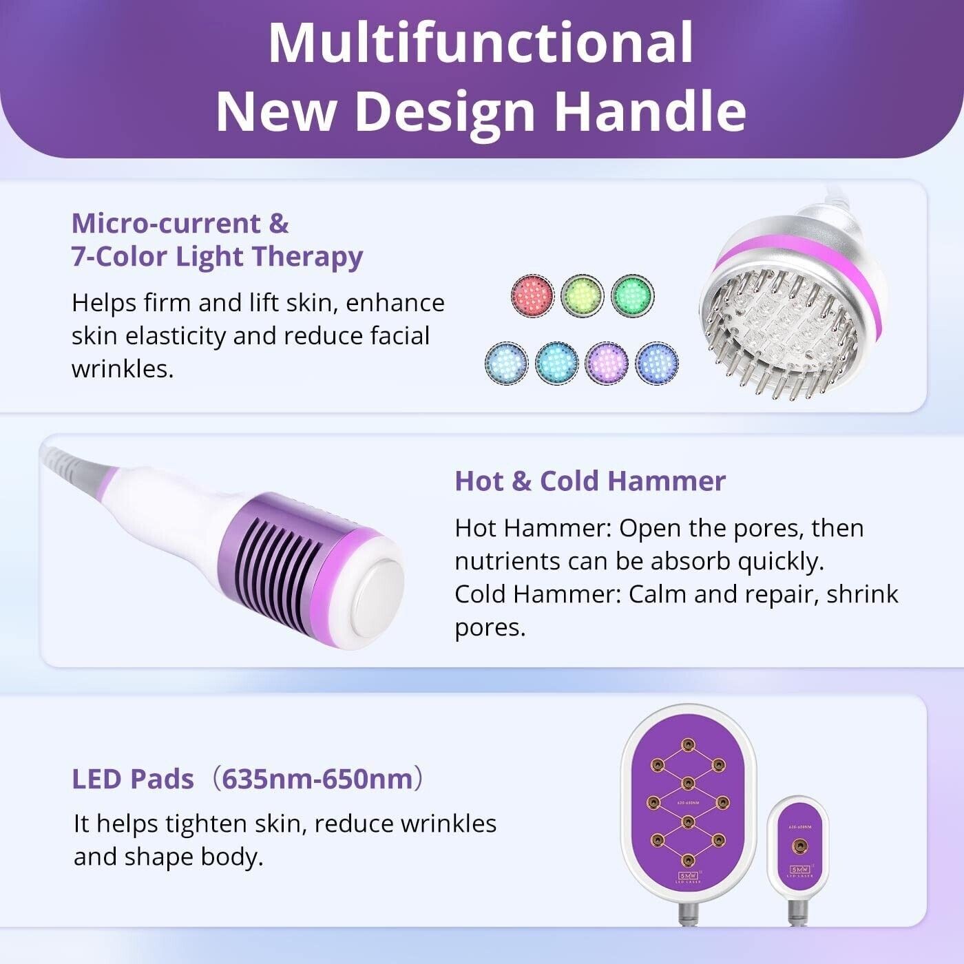 9 in 1 Multifunction Beauty Machine for Body Massage&Facial Skin Care Salon Use