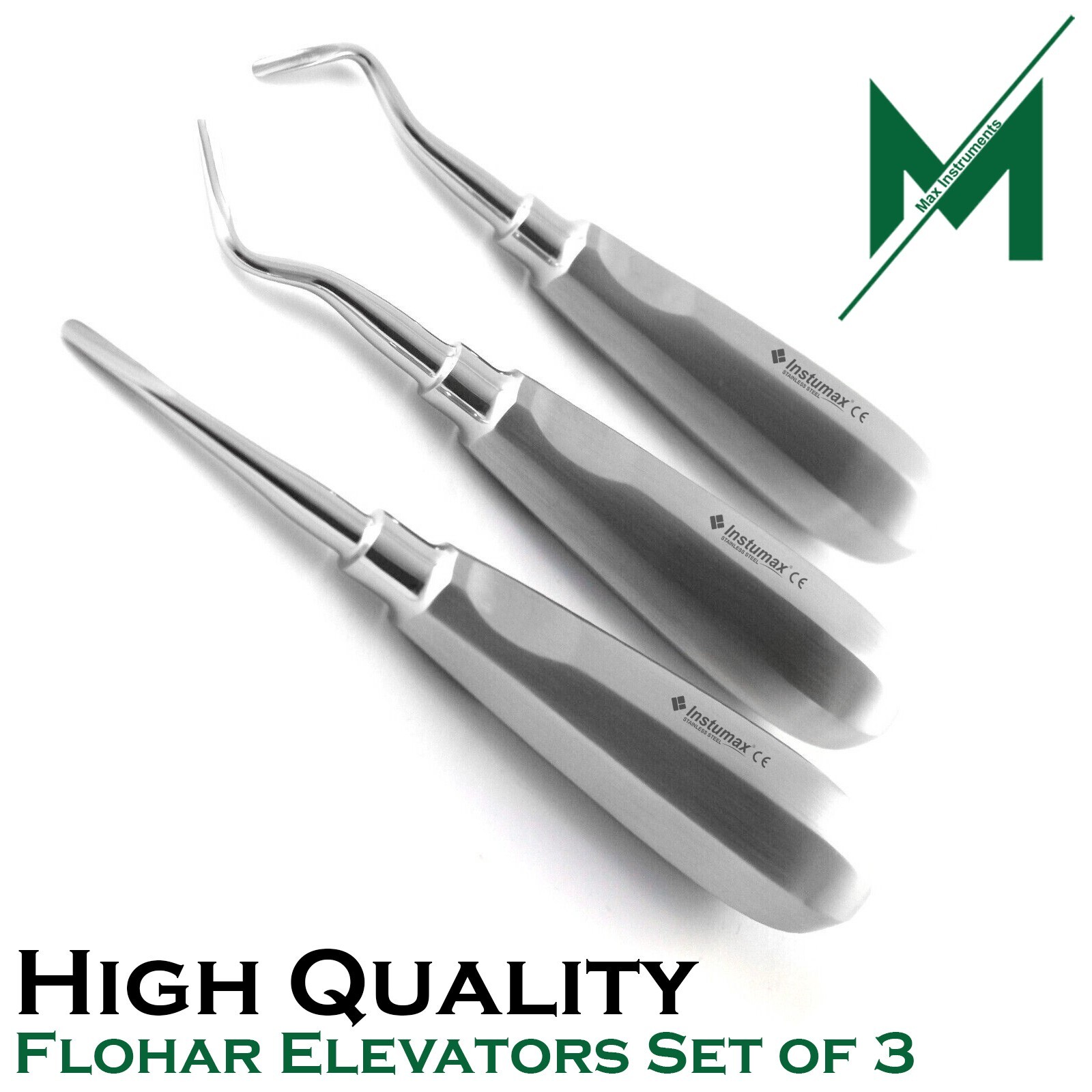 6 Pcs Dental Root Elevators Oral Surgery PDL Luxating Tooth loosening Instumax