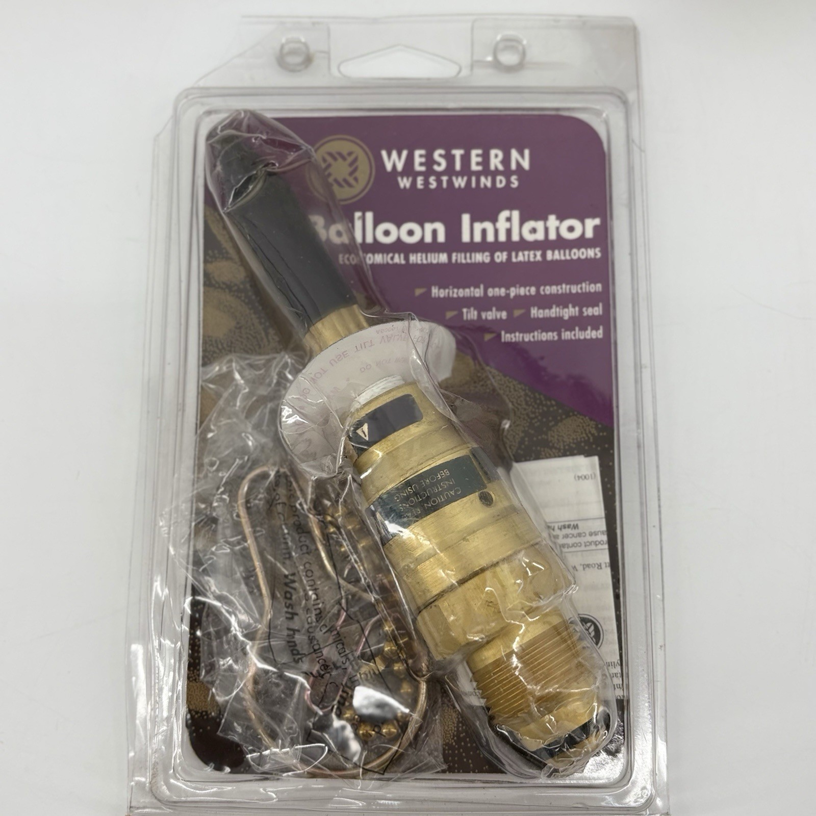 USG Helium Transfill Hose Assembly 36in Dual Gauges New With Inflator Read Ds