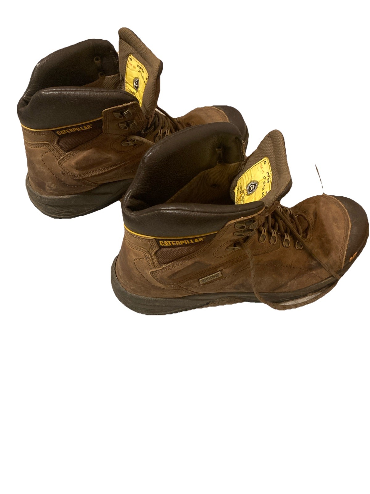 CATERPILLAR Diagnostic Hi SZ 11.5 MEN STEEL TOE IN DARK BEIGE P89940