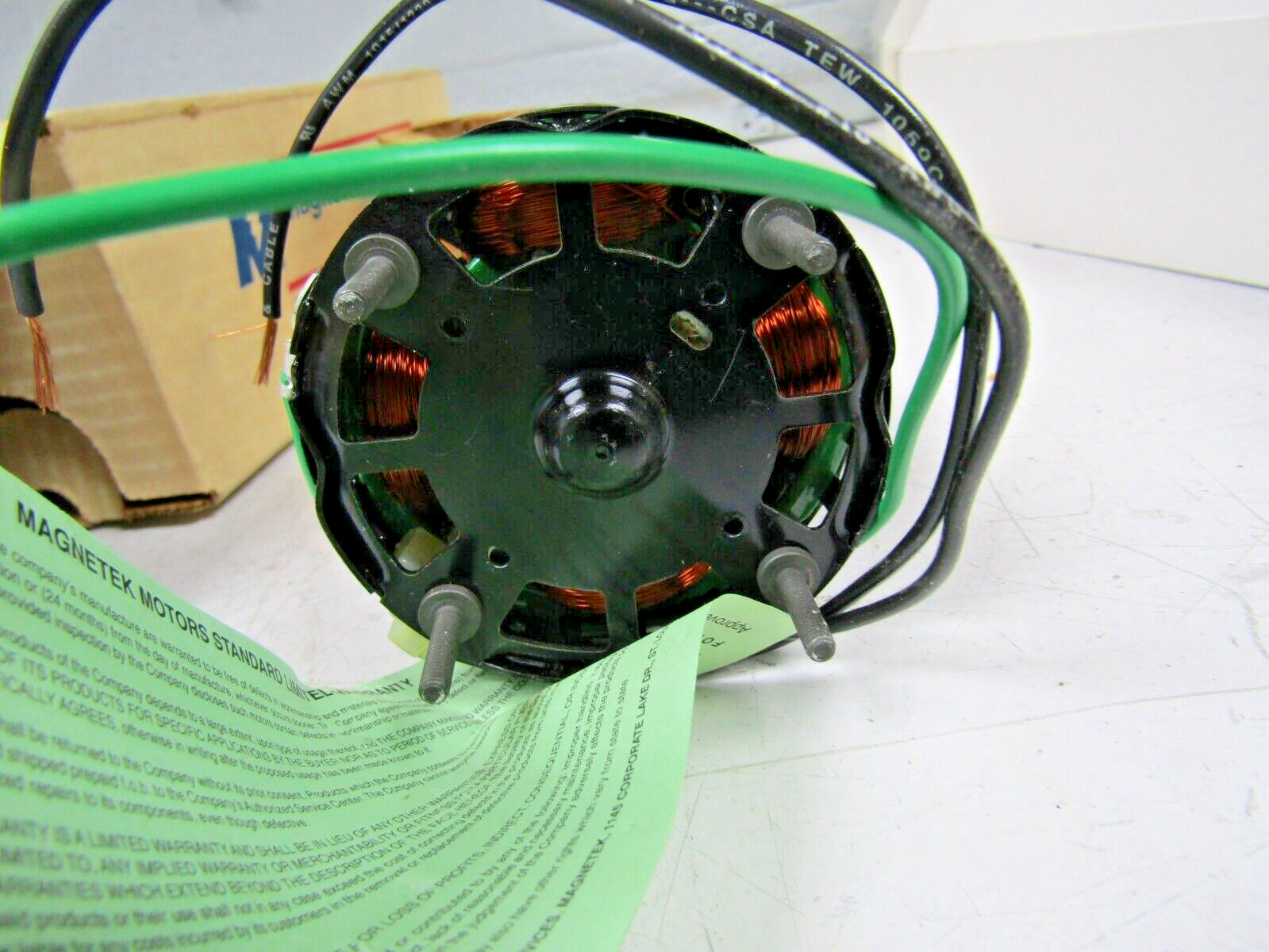 🔥NEW # 398 MAGNETEK 1/20 HP HVAC MOTOR 1Ø 208-230 VAC 1450 RPM CCWSE JA2R143N