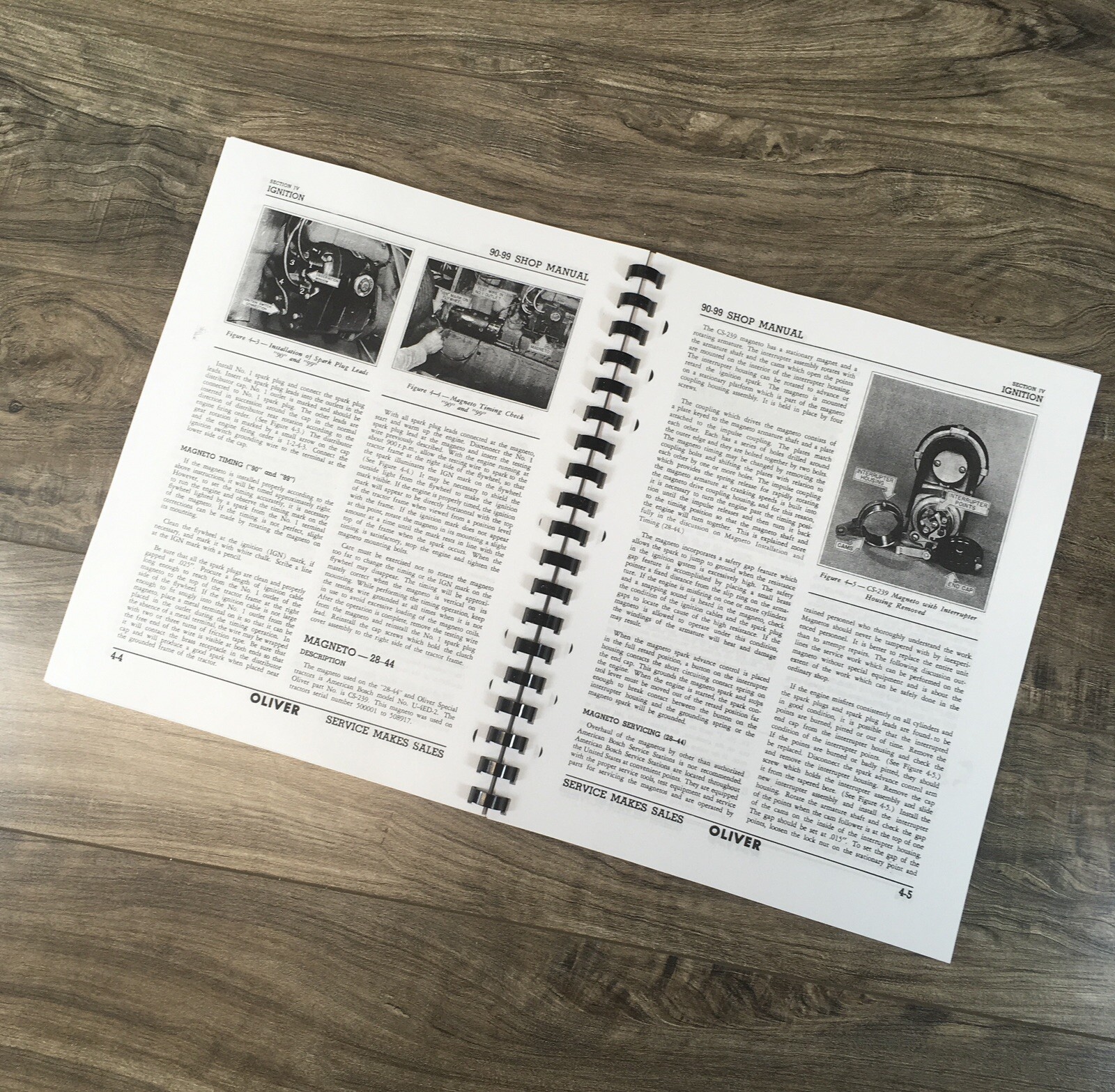Oliver 90 99 28-44 Tractor Service Manual Repair Technical Workshop Overhaul