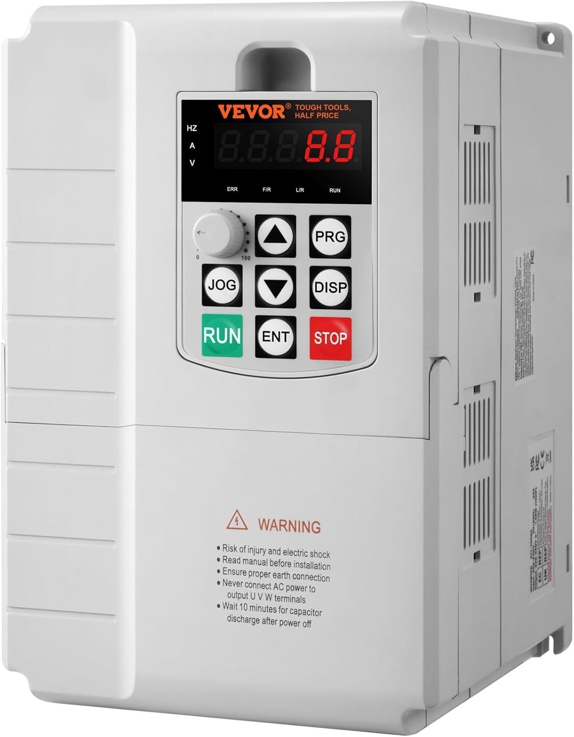 VFD 10HP, 7.5KW, 34A, 1 Phase 220V-240V Input to 3 Phase 220V-240V Output Var…