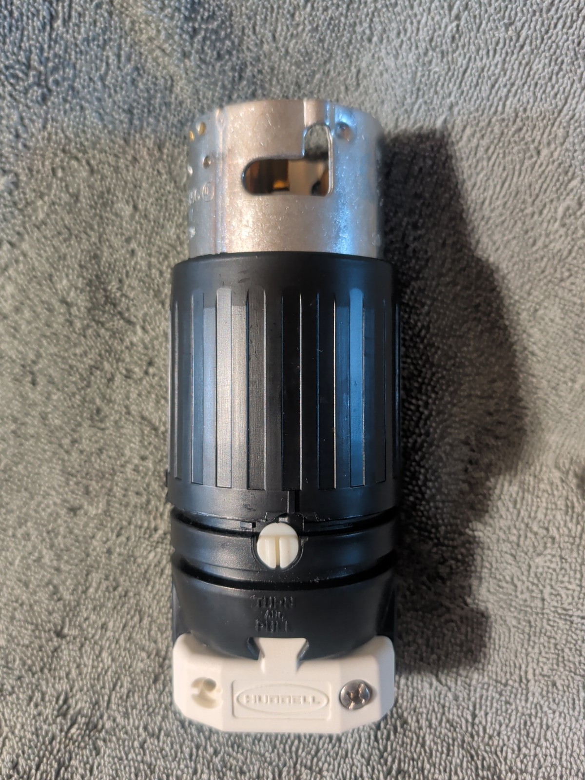 Hubbell CS8165C Twist Lock Male Plug 50A 480V 3P4W Industrial (No Box)
