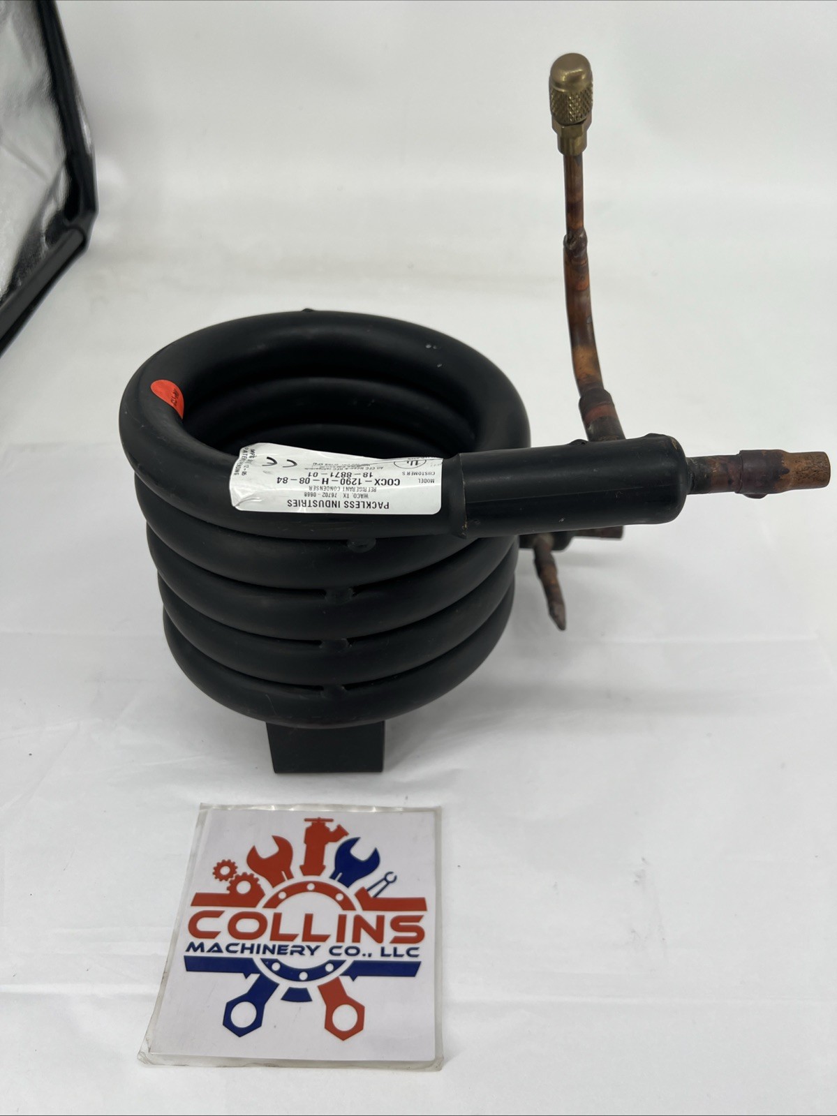 Packless Industries COCX-1290-H-08-84 Refrigerant Condenser,R:620 PSI W:400 PSI