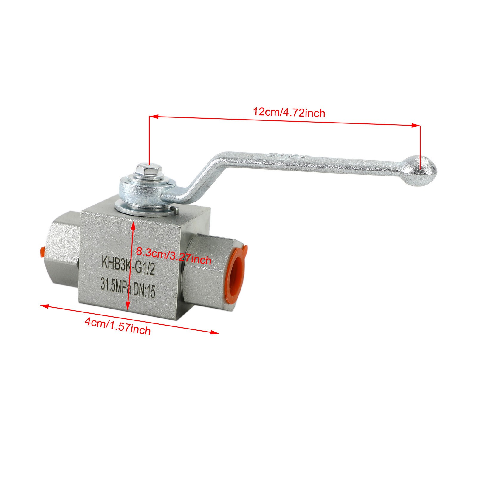 3 Way Hydraulic Ball Valve 1/2″ NPT Female High Pressure Ball Valve USA