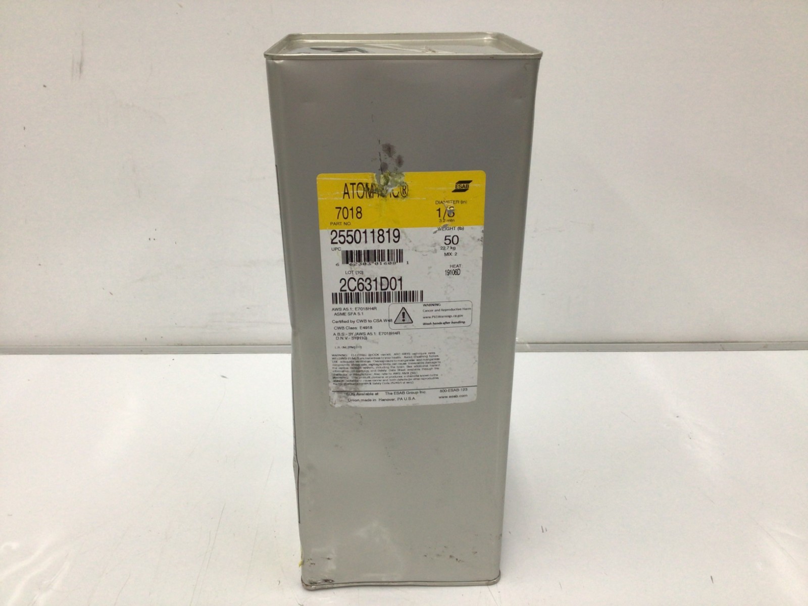 ESAB 255011819 ATOM ARC 7018 1/8x14x50/HS Stick Electro 288HL6