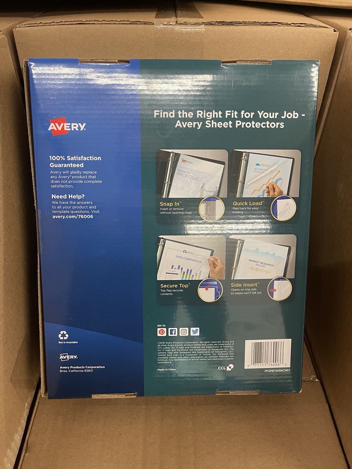 Avery Premium Heavyweight Sheet Protectors, Clear, 250 Count