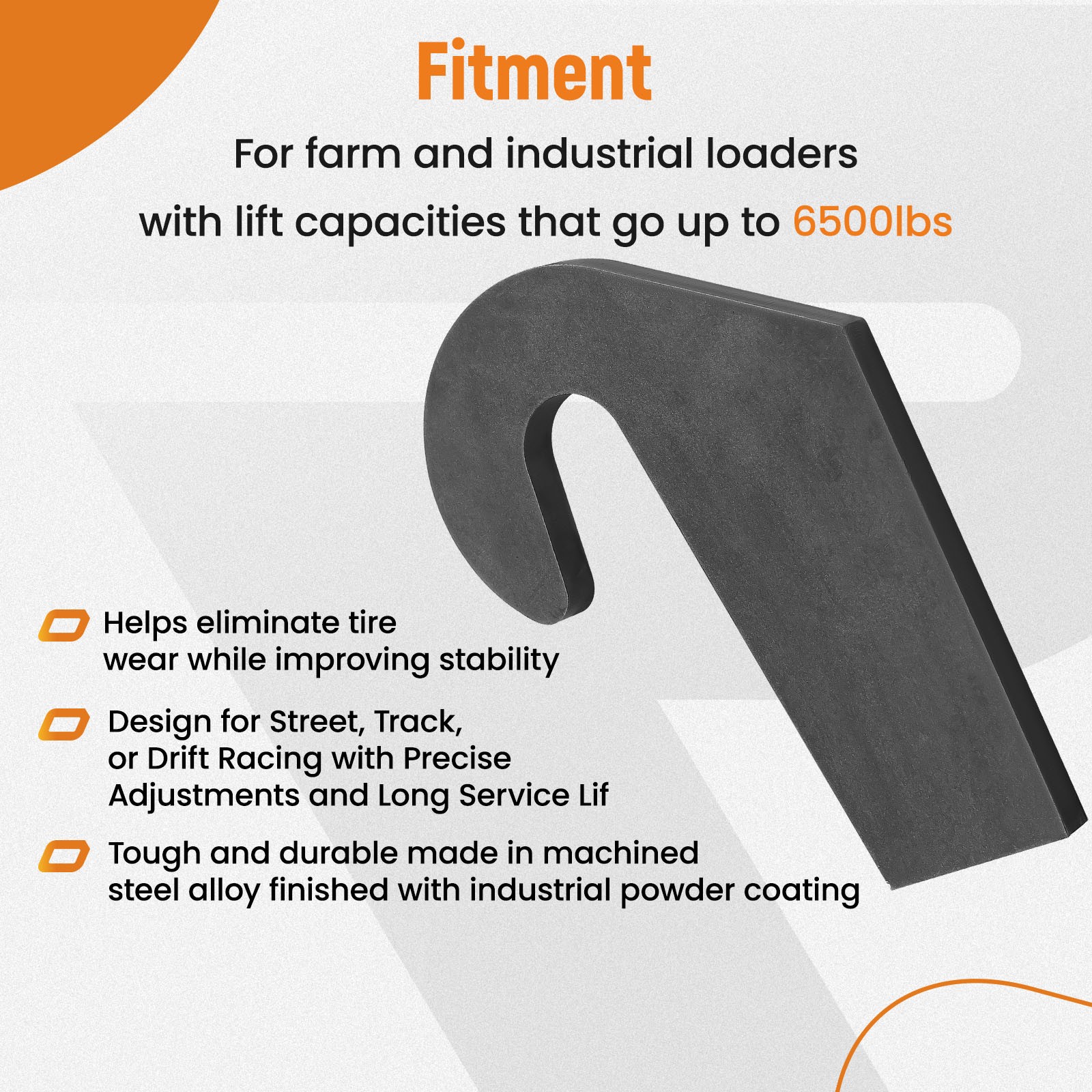 Bucket Fork Brackets Kit 6500lbs for Excavator Loader Quick Attach Mount