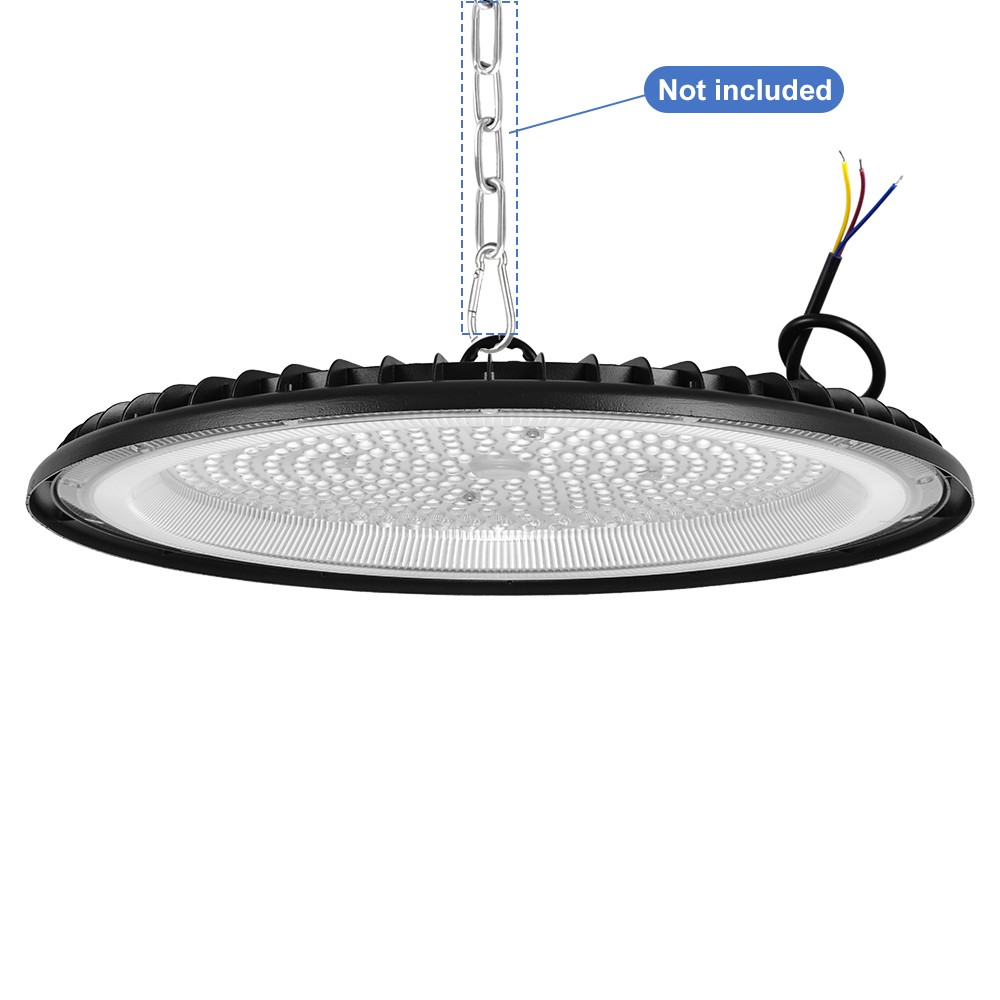 5Pcs 200W 20000lm LED High Bay Lights 600W MH/HPS 7000K Warehouse Light Fixtures