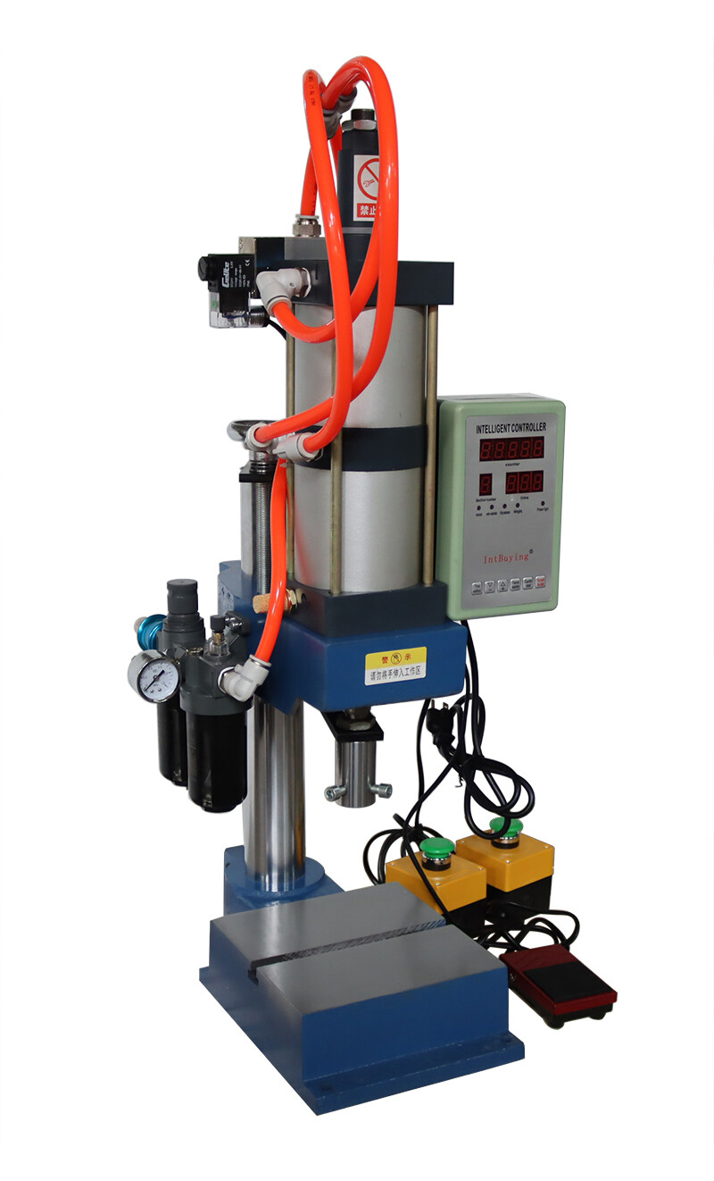 2205lbs/1000kg Pneumatic Punch Press Machine Adjustable Cylinder 110V Controller