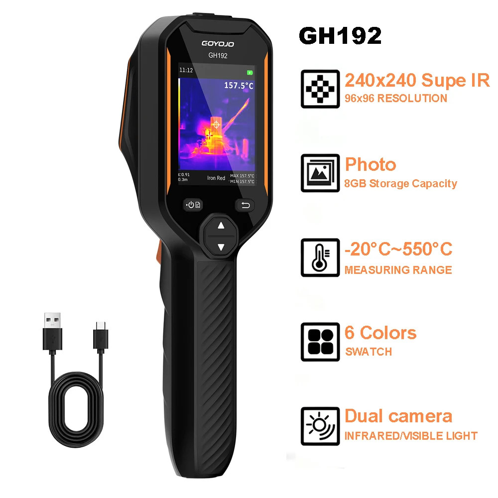 GOYOJO Handheld Thermal Camera 340×340 240×240 Resolution For Mobile Repair