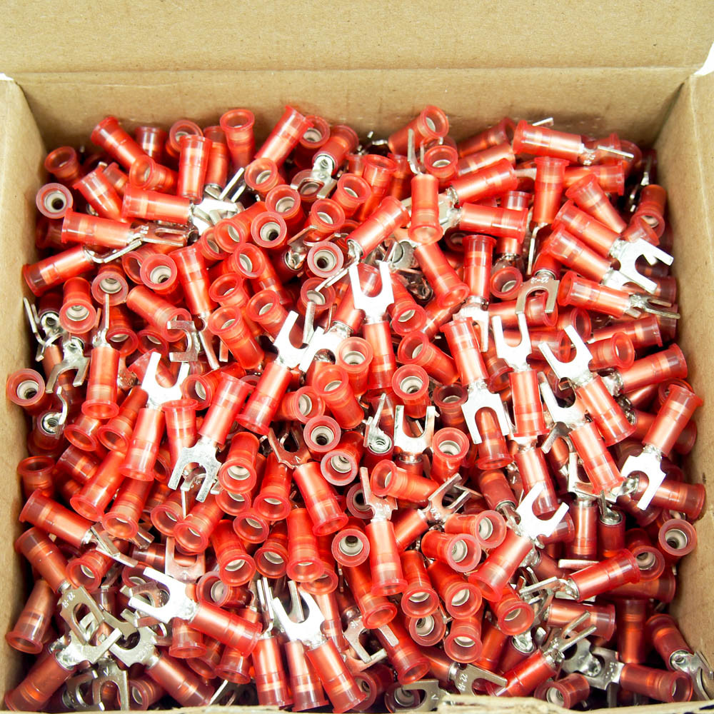 3M 22-18 AWG Nylon Block Fork Terminals MNG18-8FBK (1000 Pieces)