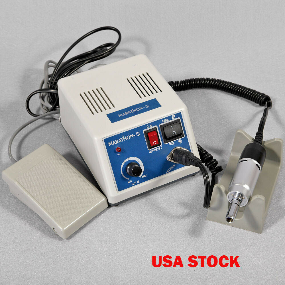 Dental Lab Marathon 35k rpm Electric Micro motor Polishing Burs Drill Handpiece