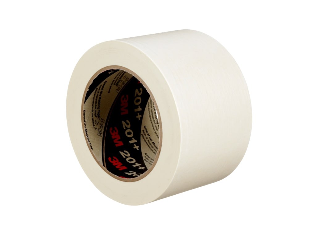 3M 7000124884 – General Use Masking Tape, 201+ Series (72mm x 55m / 2.8in x