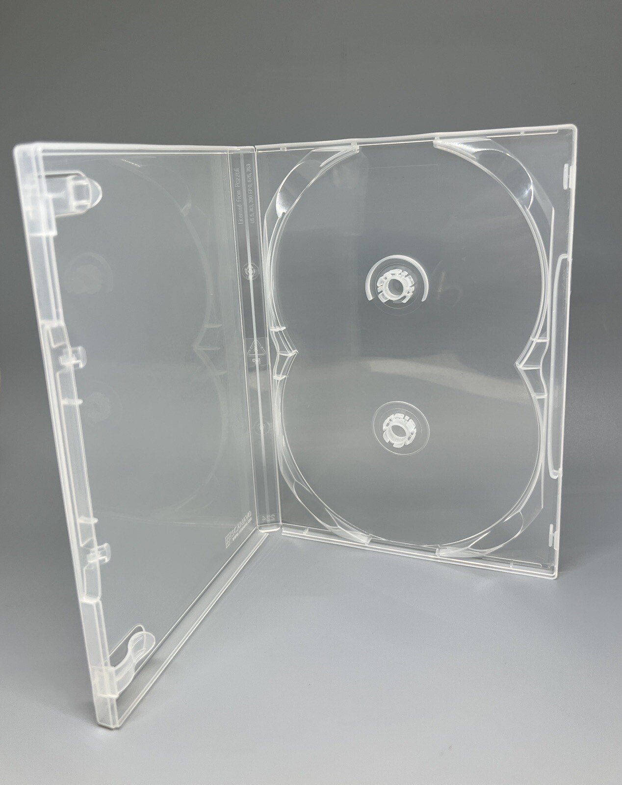 2 Top Quality Original Scanavo 14mm Double (2) DVD Case, Clear, DVD2/ONET.14MM