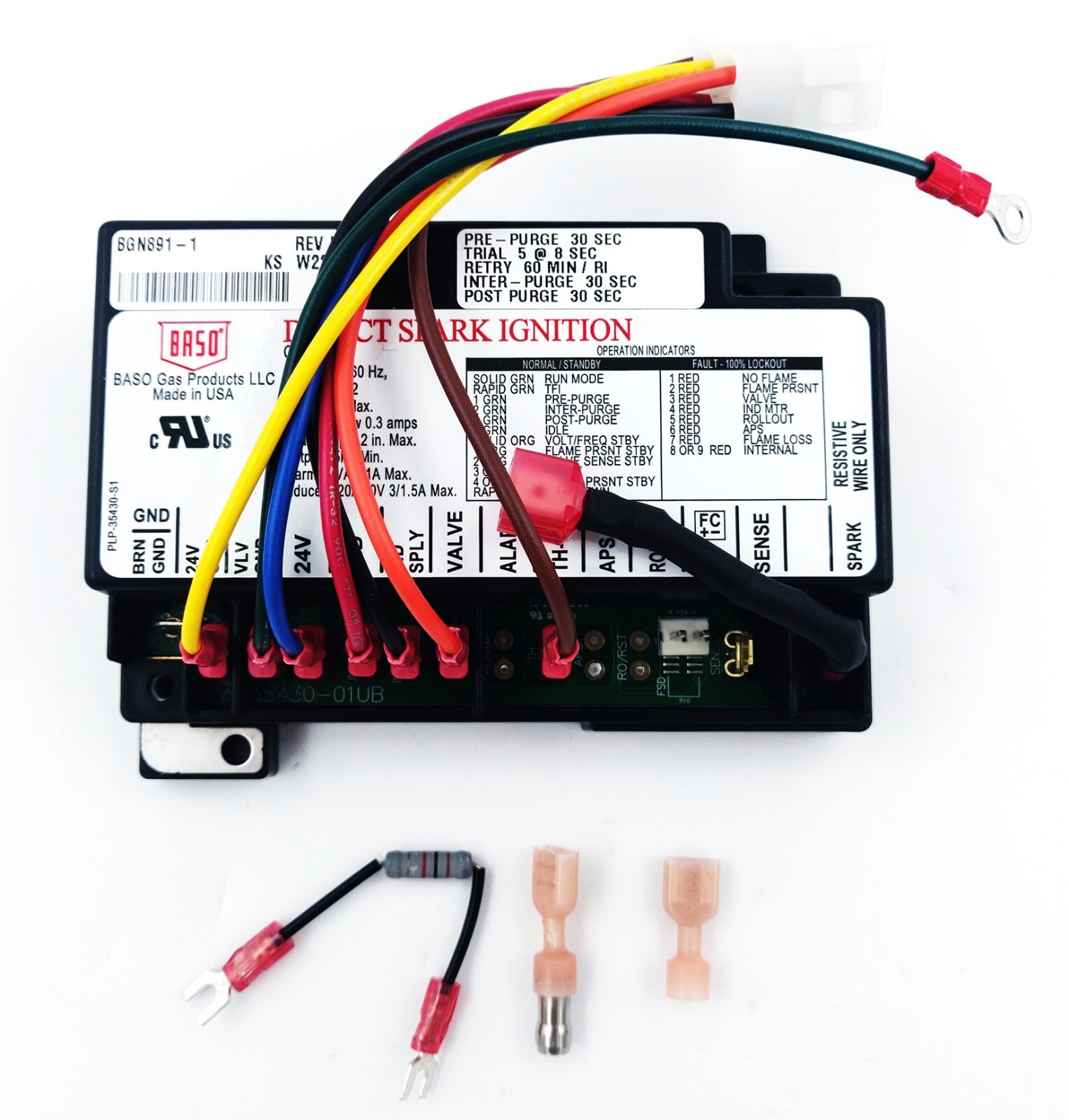 BASO BGN891-1 BGN891-1C MODULE FOR LENNOX 60J00 USED ON LENNOX, 20663