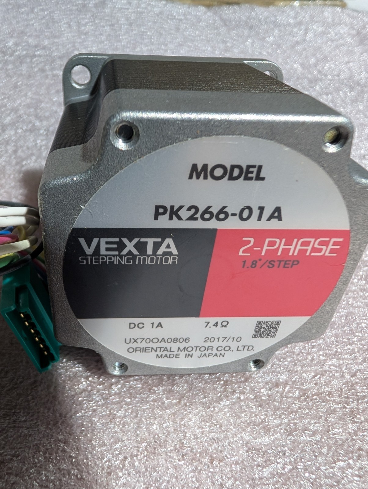 NEW Vexta Motor Oriental Motor PK266 – 01A – 2 Phase – DC 1A – 1.8 Deg – #P35