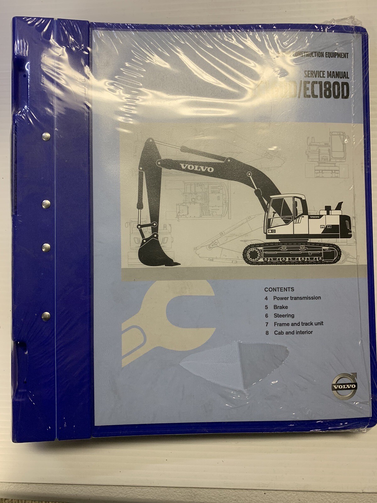 Volvo Construction Equipment EC160D/EC180D Excavator Service Manuals (set Of 4)