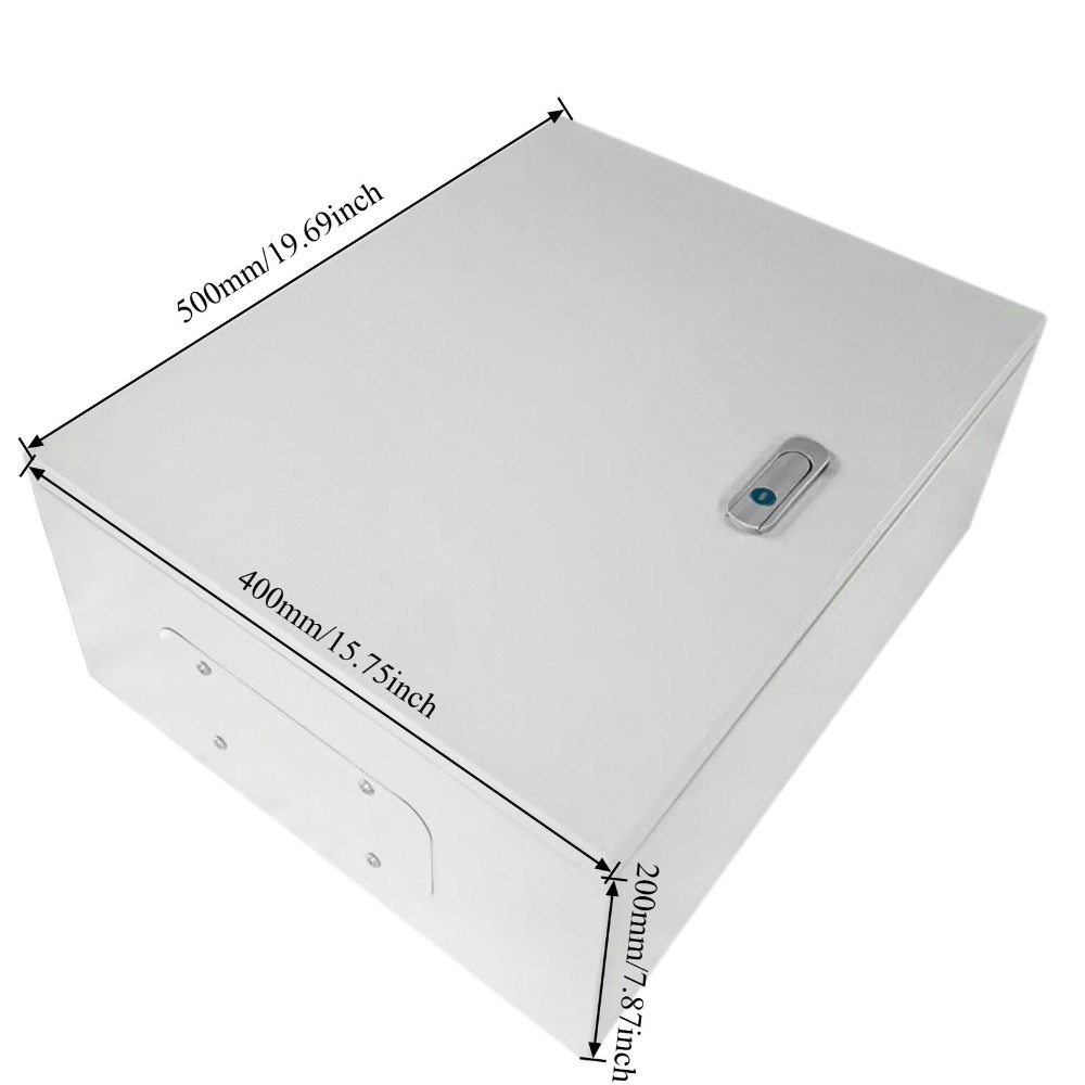 20″x16″x8″ IP65 Steel Electrical Enclosure Outdoor Wall Mount Junction Box