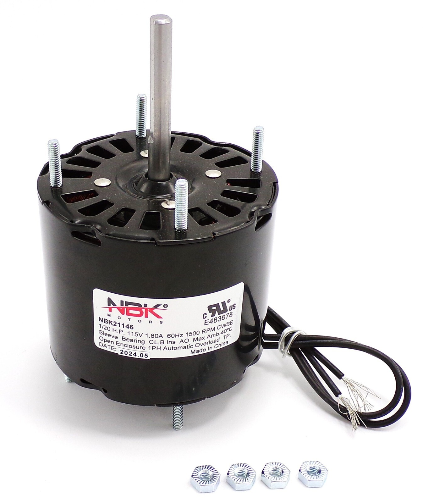 HVAC Open Air-Over Shaded Pole Fan Motor, Fasco D132, Dayton 3M547 Packard 40132