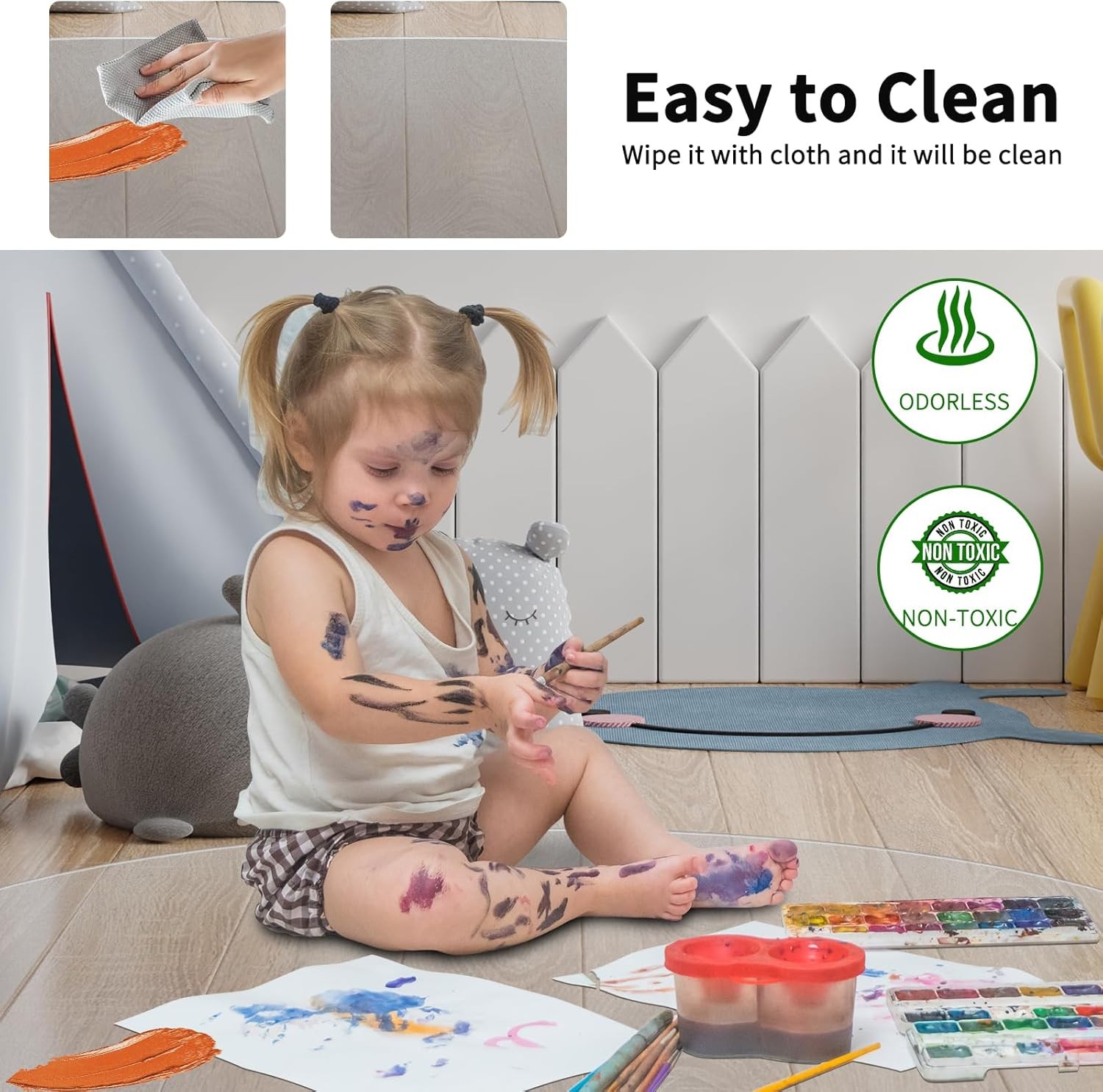 Office Chair Mat for Hard Floor, 36″ Round Transparent Hard Floor Protector