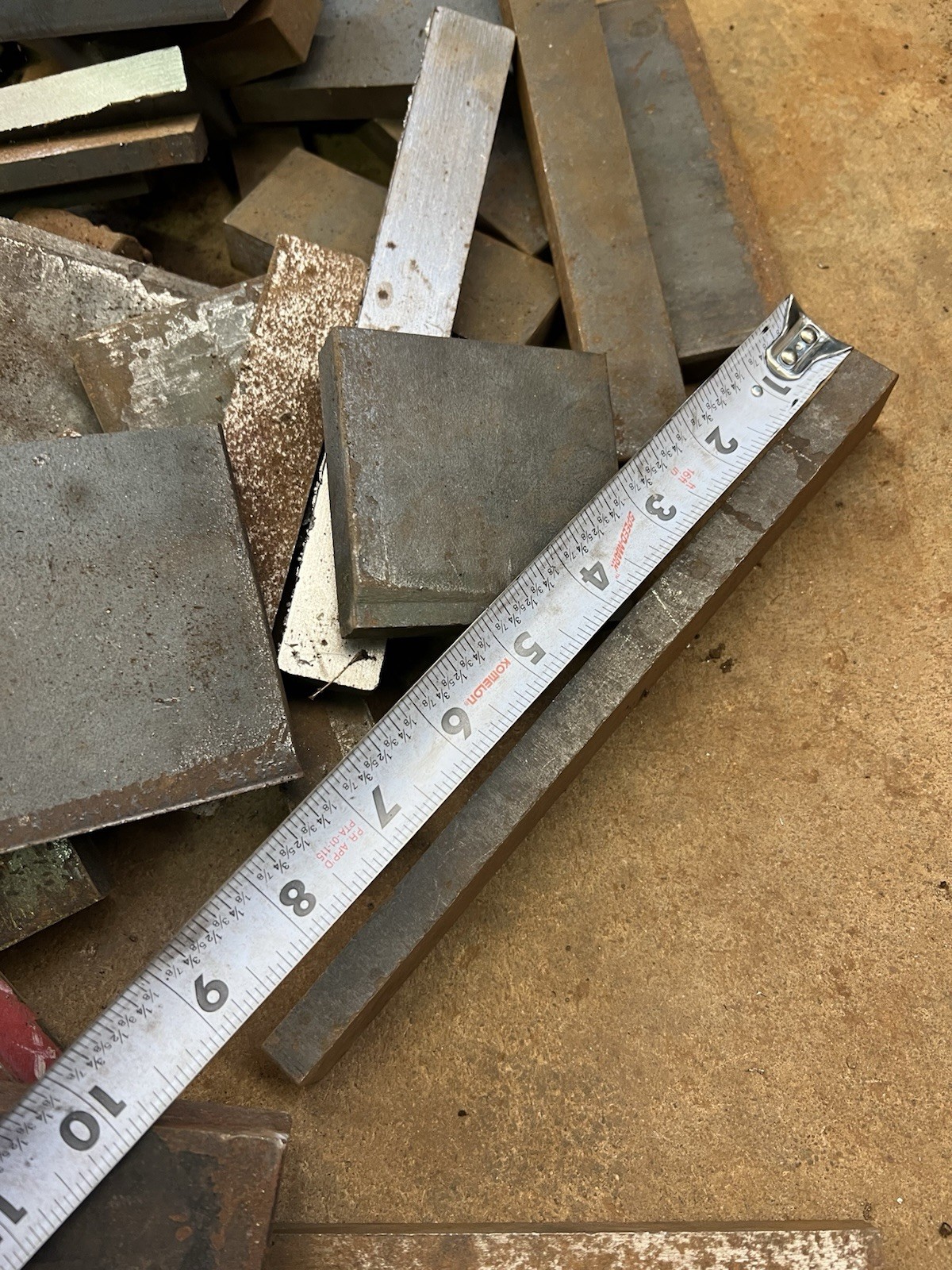 Mix lot 18+Lbs A36 Flat steel plate bar steel stock varies 1/8″-2″ Thick
