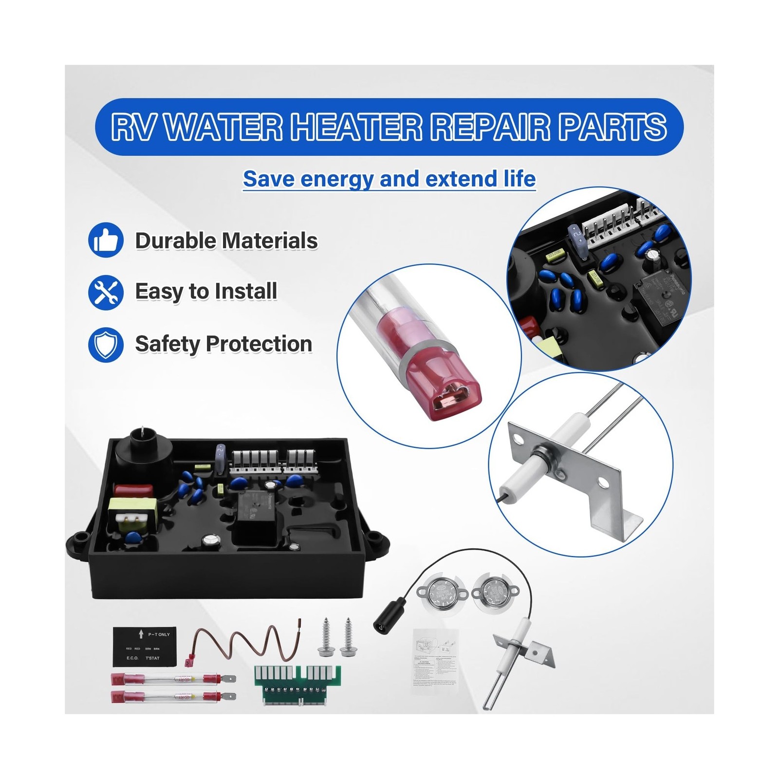 3 in 1 RV Water Heater Replacement Parts Kit Compatible with Atwood Dometic, …
